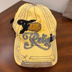 True Religion RARE Jeans Brand cap hat Yellow Y2K vintage (new) cap / hat
